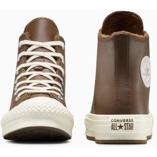 Pantofi sport unisex Converse Chuck Taylor All Star Lift Leather Platform A16430C - poza 5