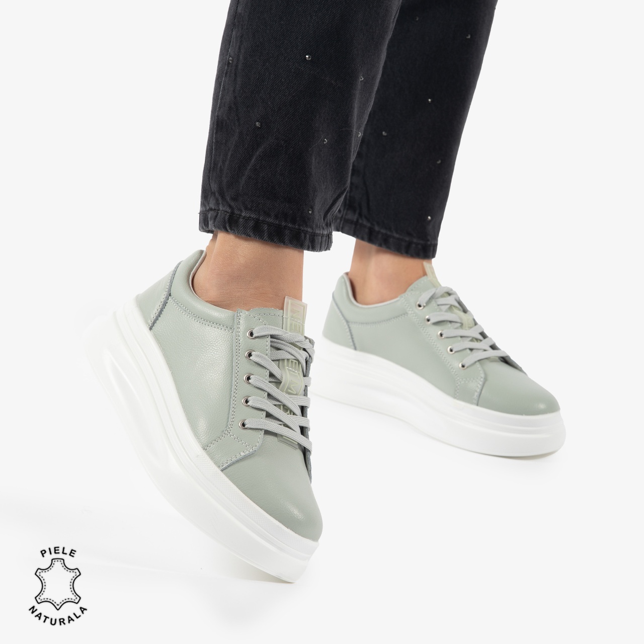 Pantofii casual piele naturala CRL0763 BARILLA