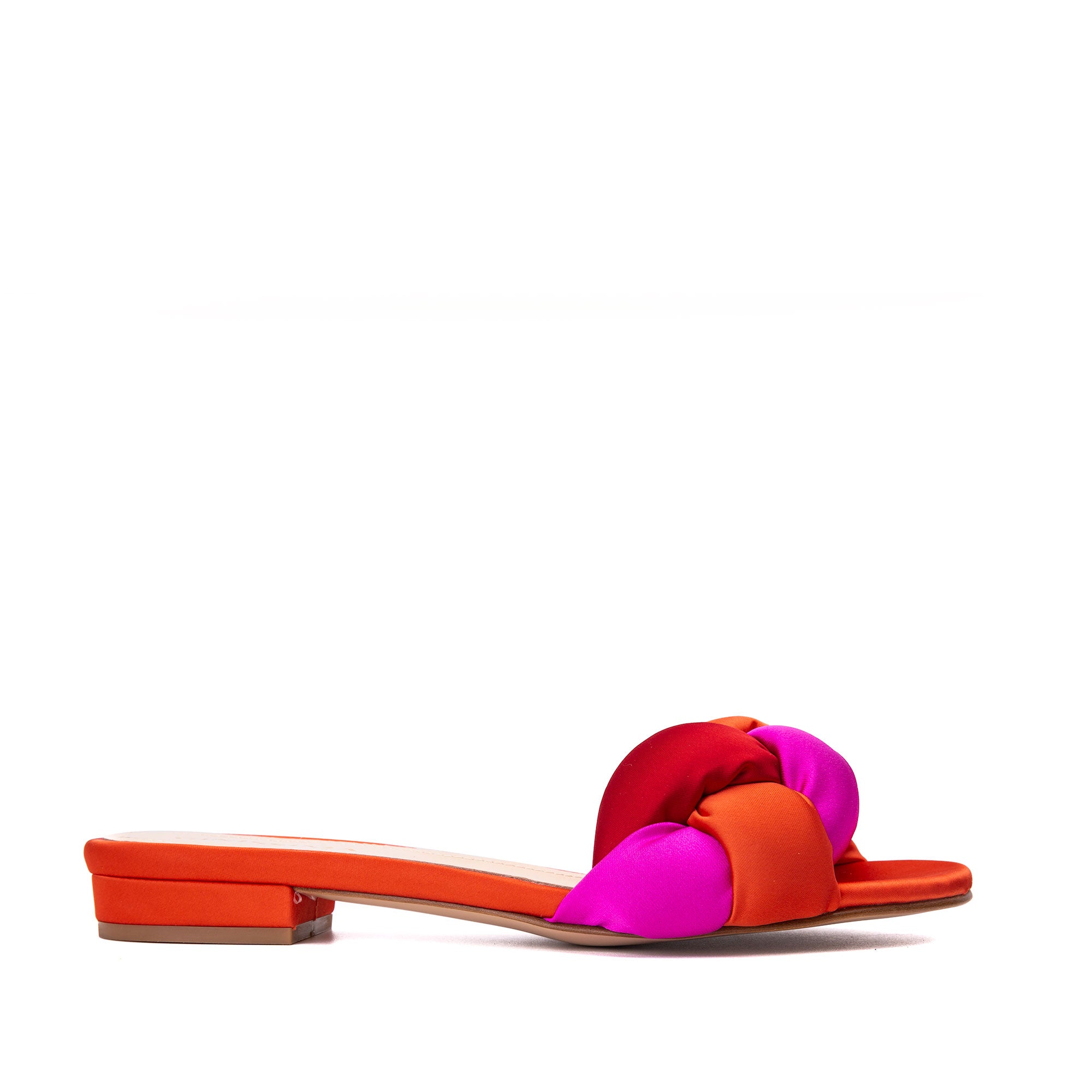 Papuci Adele Satin, Multicolor - 38 / 8 cm - Subtire