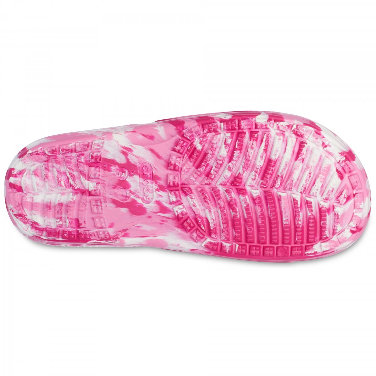 Papuci Classic Crocs Marbled Slide Roz - Candy Pink/Pink Lemonade - poza 3