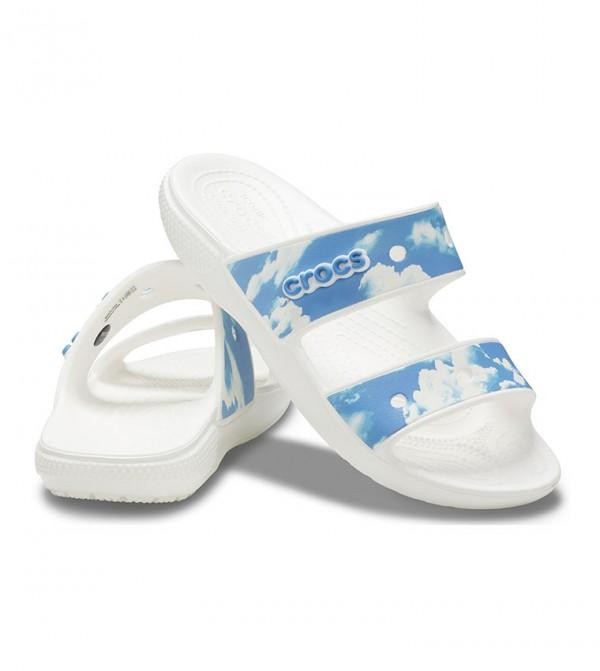 Papuci Classic Crocs Out of this World Sandal Alb - White - poza 2