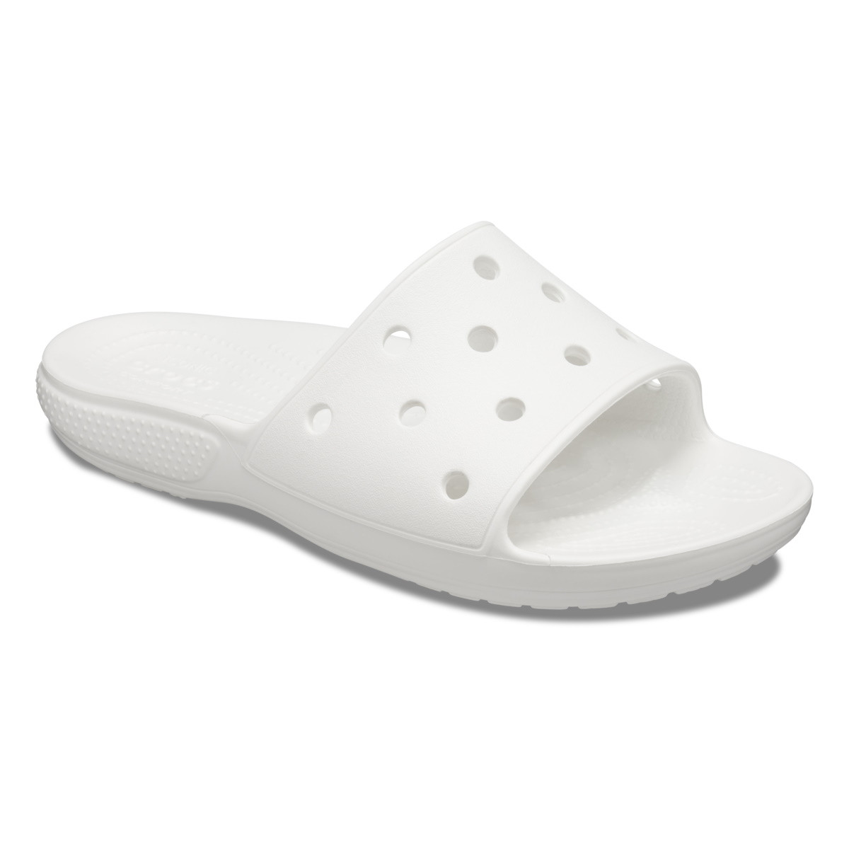 Papuci Classic Crocs Slide Iconic Crocs Comfort Alb - White - poza 2