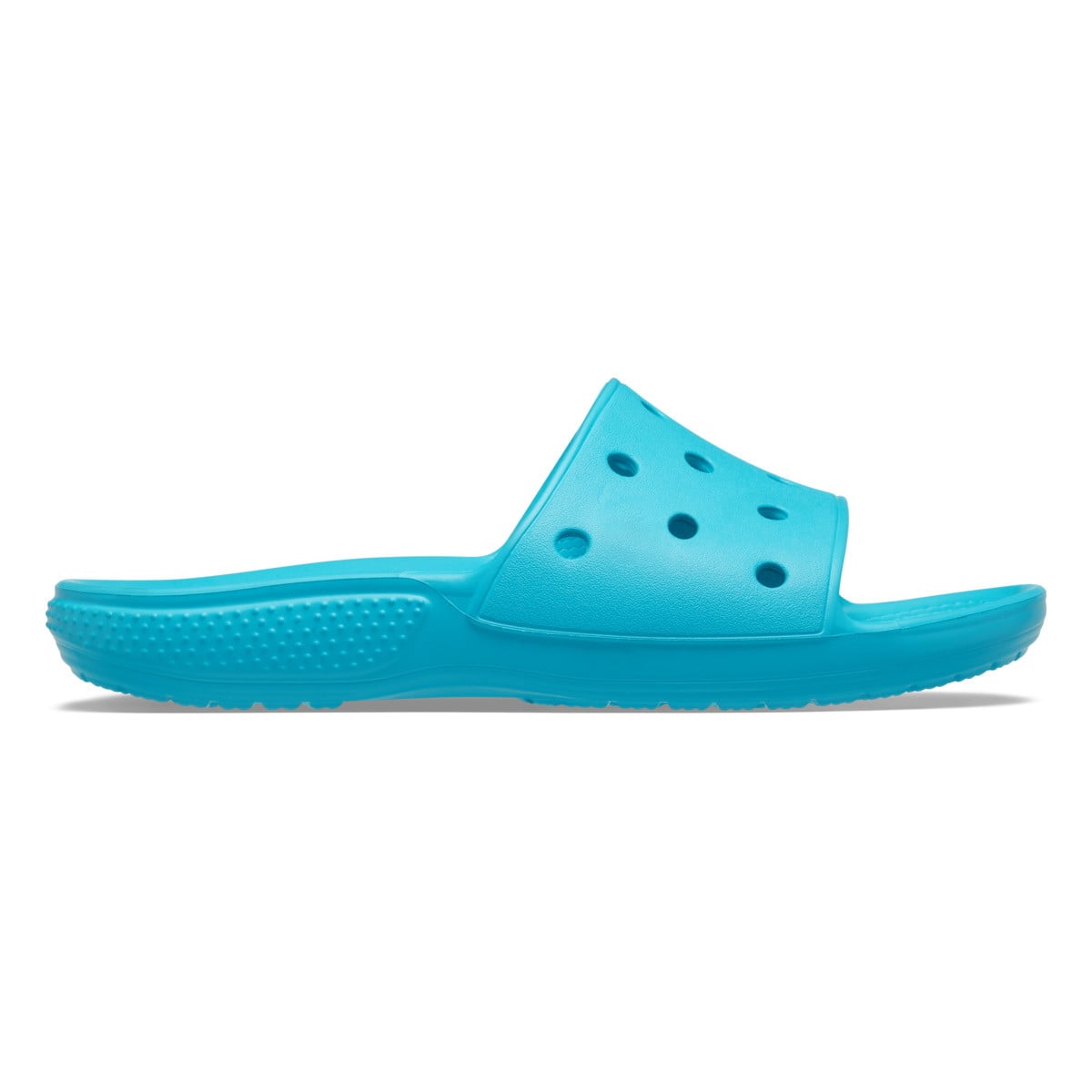 Papuci Classic Crocs Slide Iconic Crocs Comfort Albastru deschis - Digital Aqua - poza 1