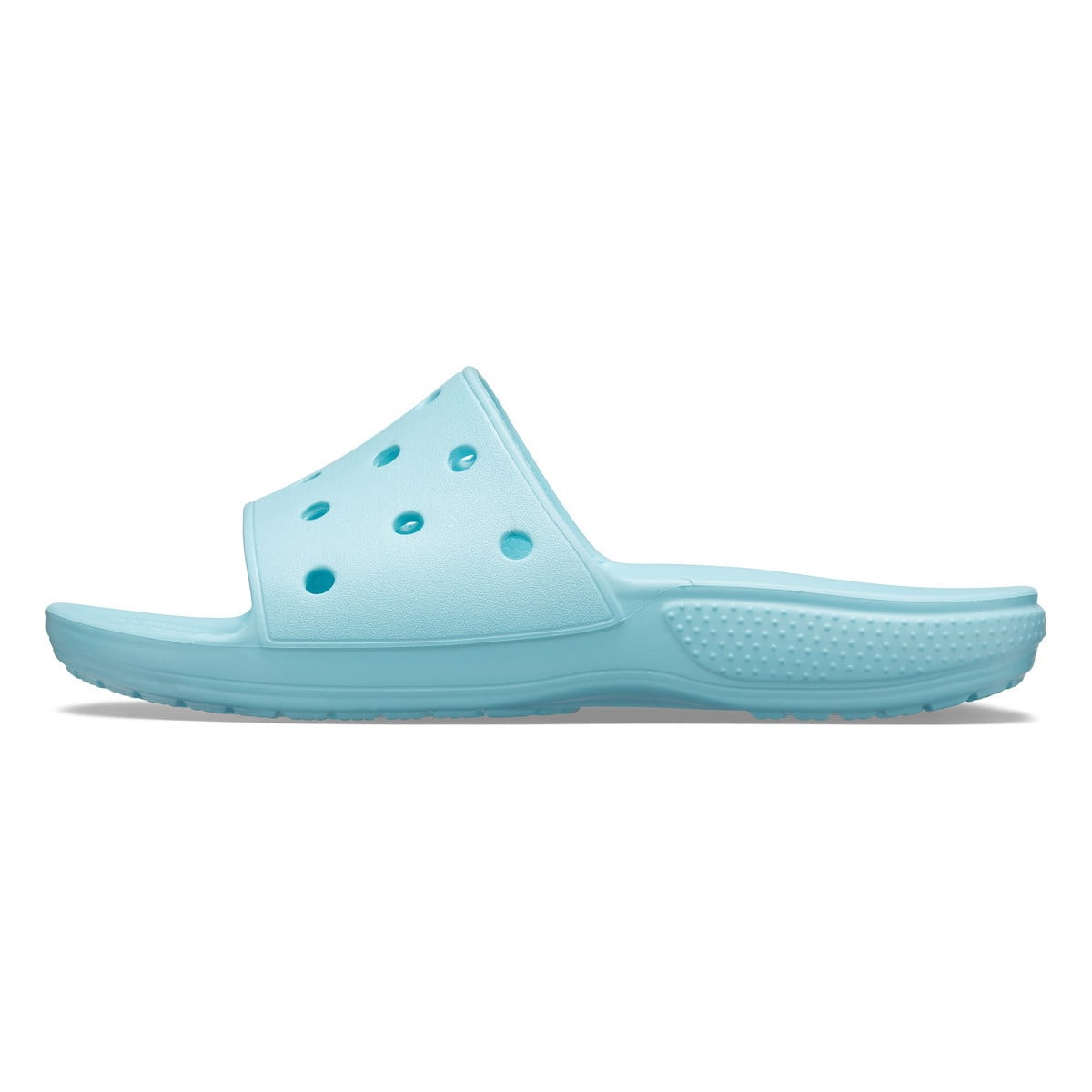 Papuci Classic Crocs Slide Iconic Crocs Comfort Albastru deschis - Ice Blue - poza 3