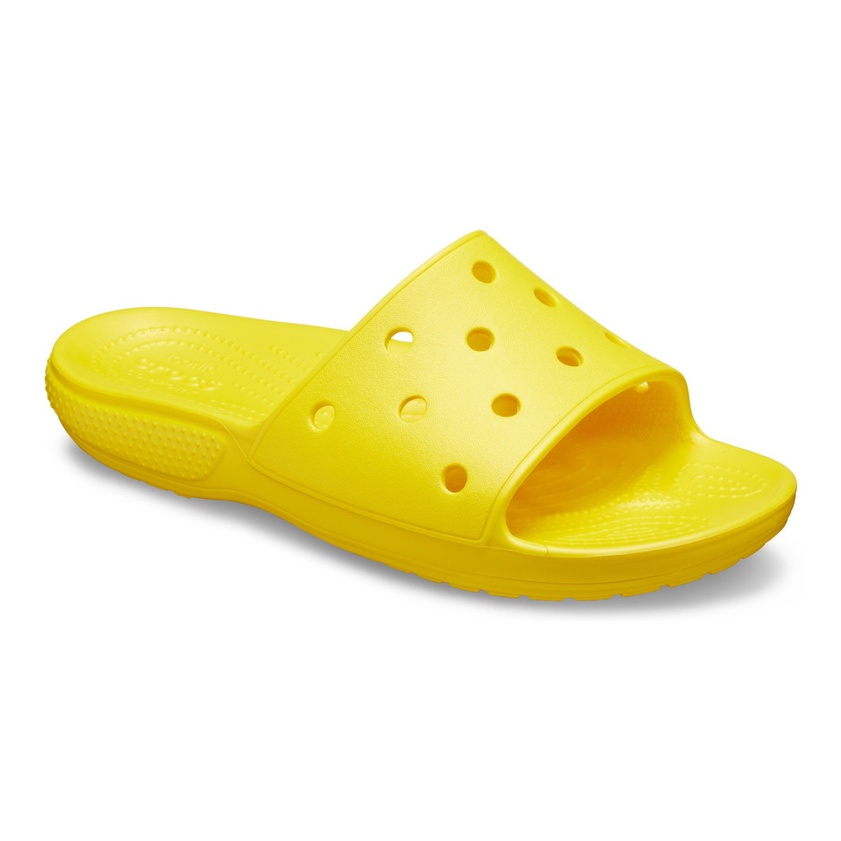 Papuci Classic Crocs Slide Iconic Crocs Comfort Galben - Lemon - poza 2