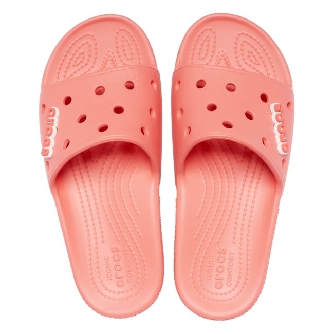 Papuci Classic Crocs Slide Iconic Crocs Comfort Roz - Fresco - poza 5