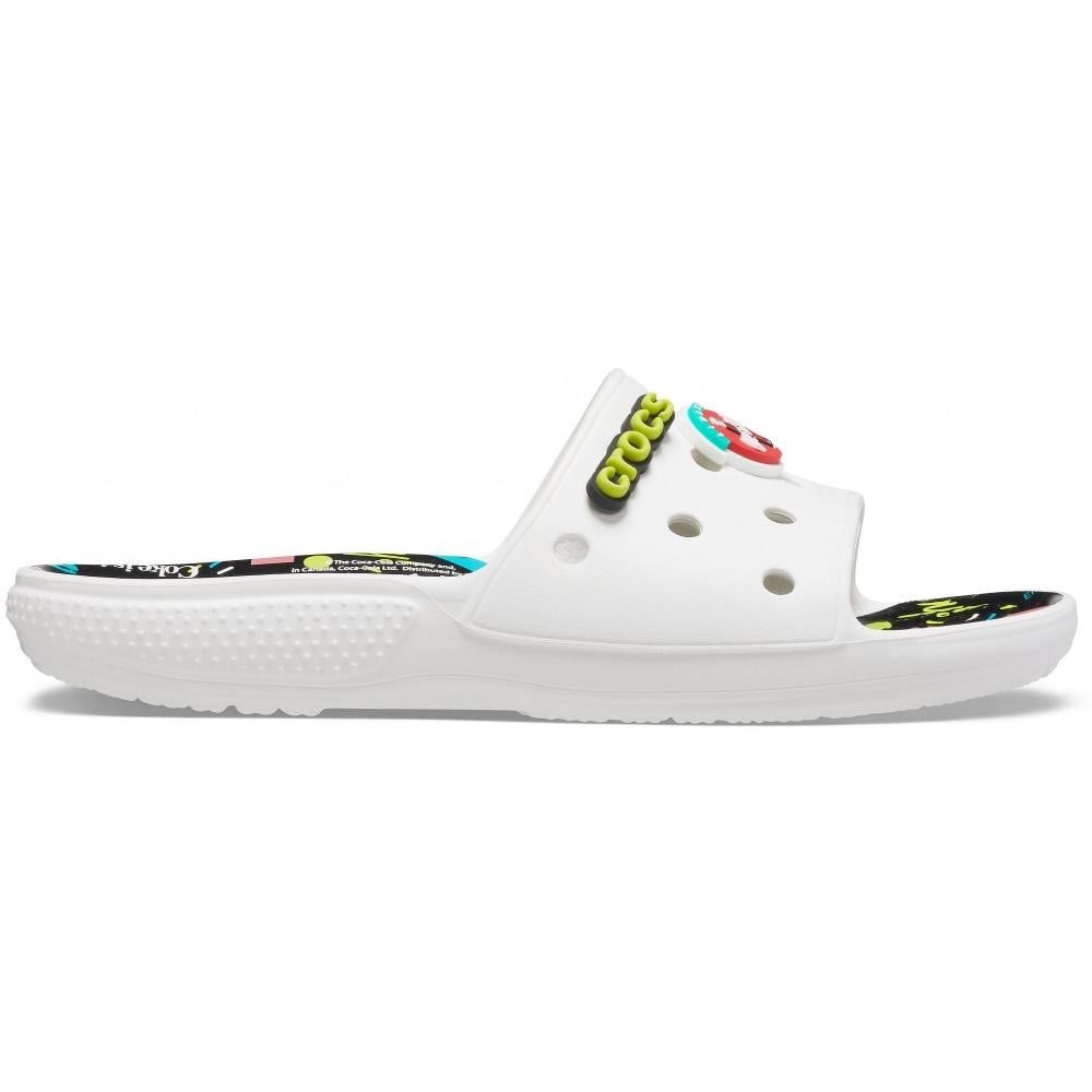 Papuci CocaCola X Classic Crocs 90s Slide Alb - White/Multi - poza 1