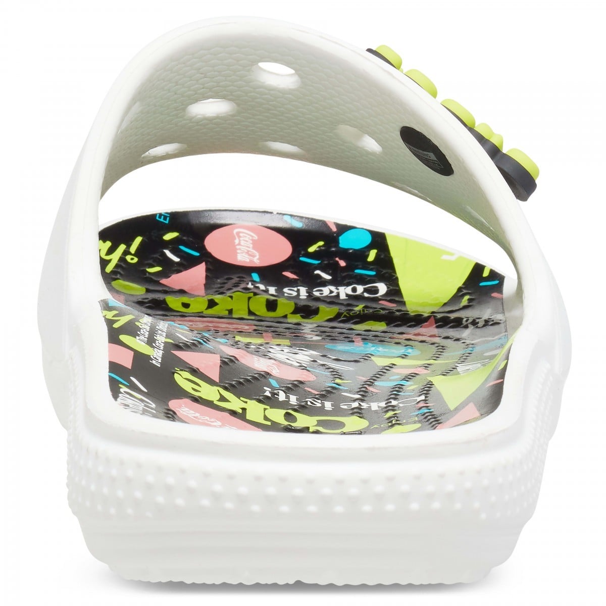 Papuci CocaCola X Classic Crocs 90s Slide Alb - White/Multi - poza 5