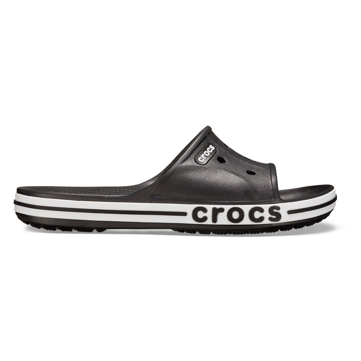Papuci Crocs Bayaband Slide Negru - Black/White - poza 1