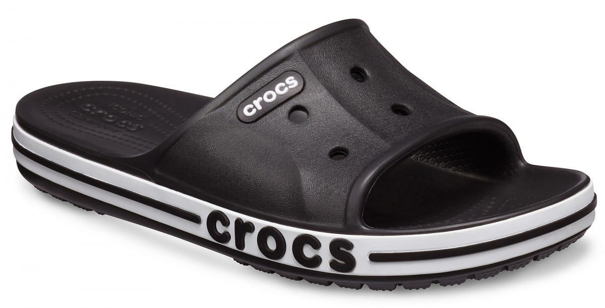 Papuci Crocs Bayaband Slide Negru - Black/White - poza 2