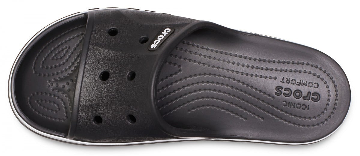 Papuci Crocs Bayaband Slide Negru - Black/White - poza 3