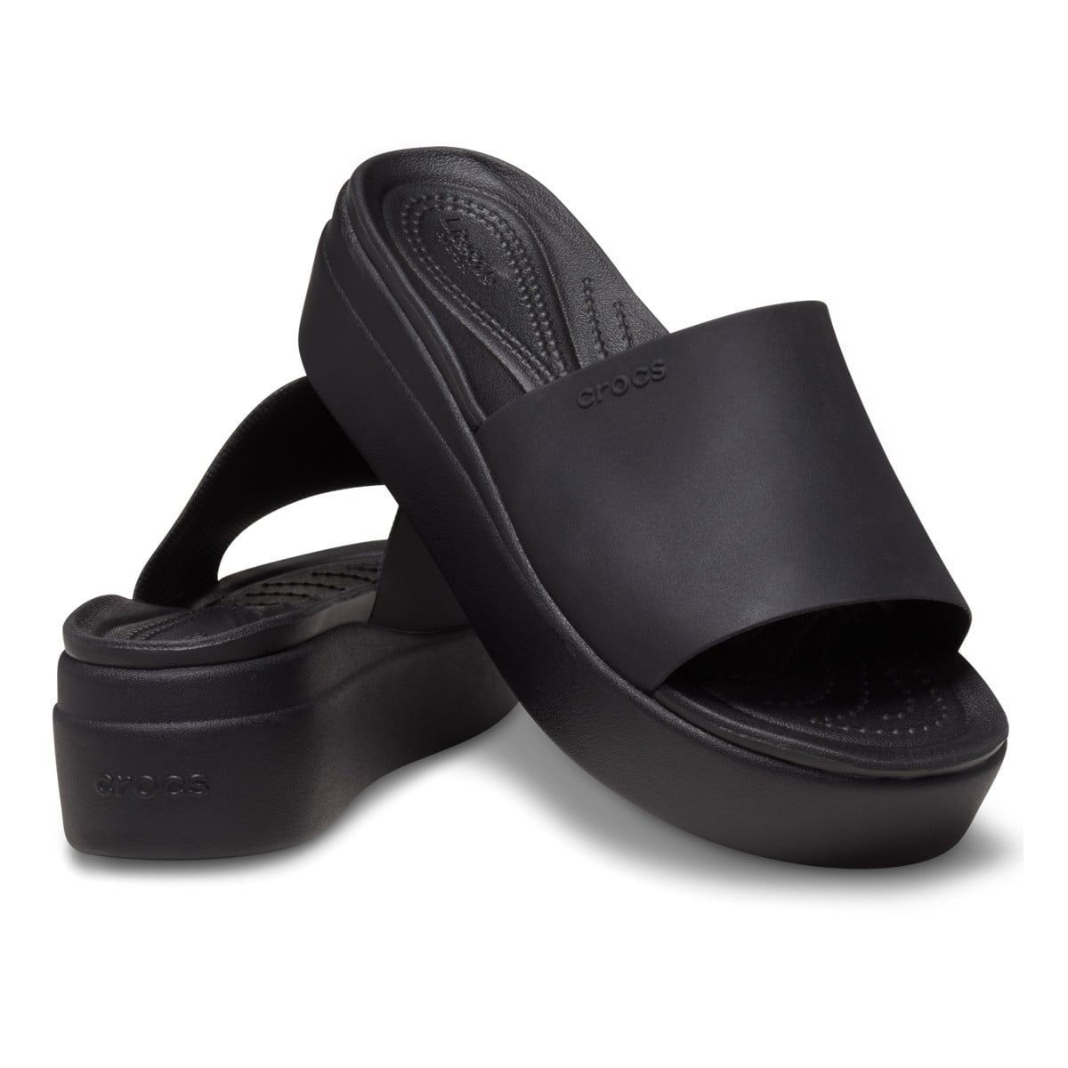 Papuci Crocs Brooklyn Slide Negru - Black - poza 4