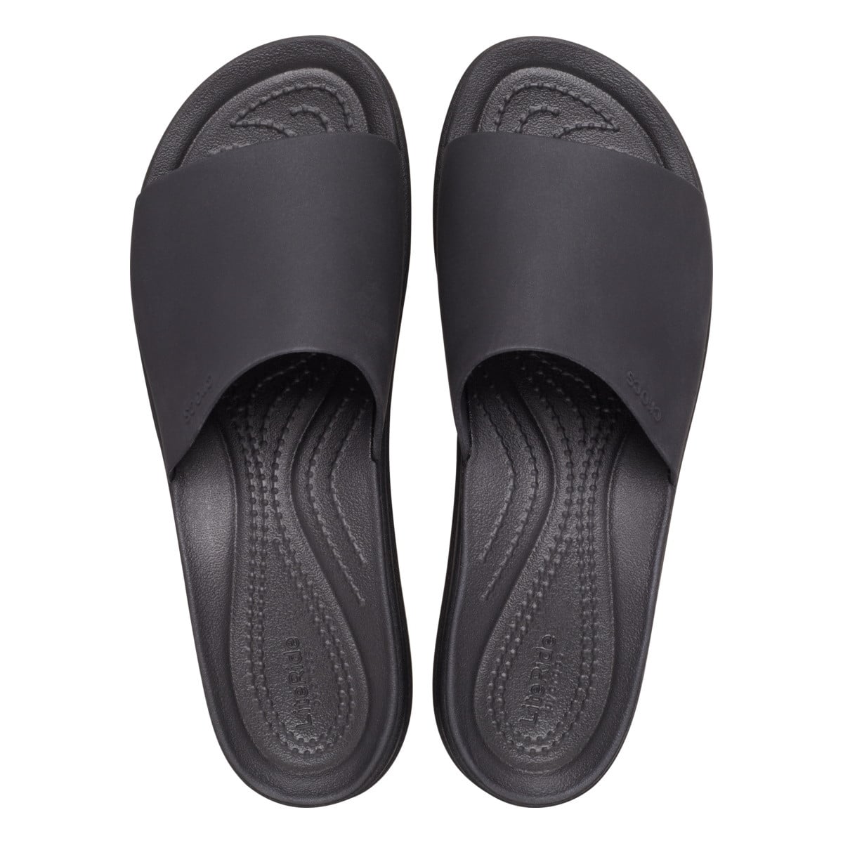 Papuci Crocs Brooklyn Slide Negru - Black - poza 5
