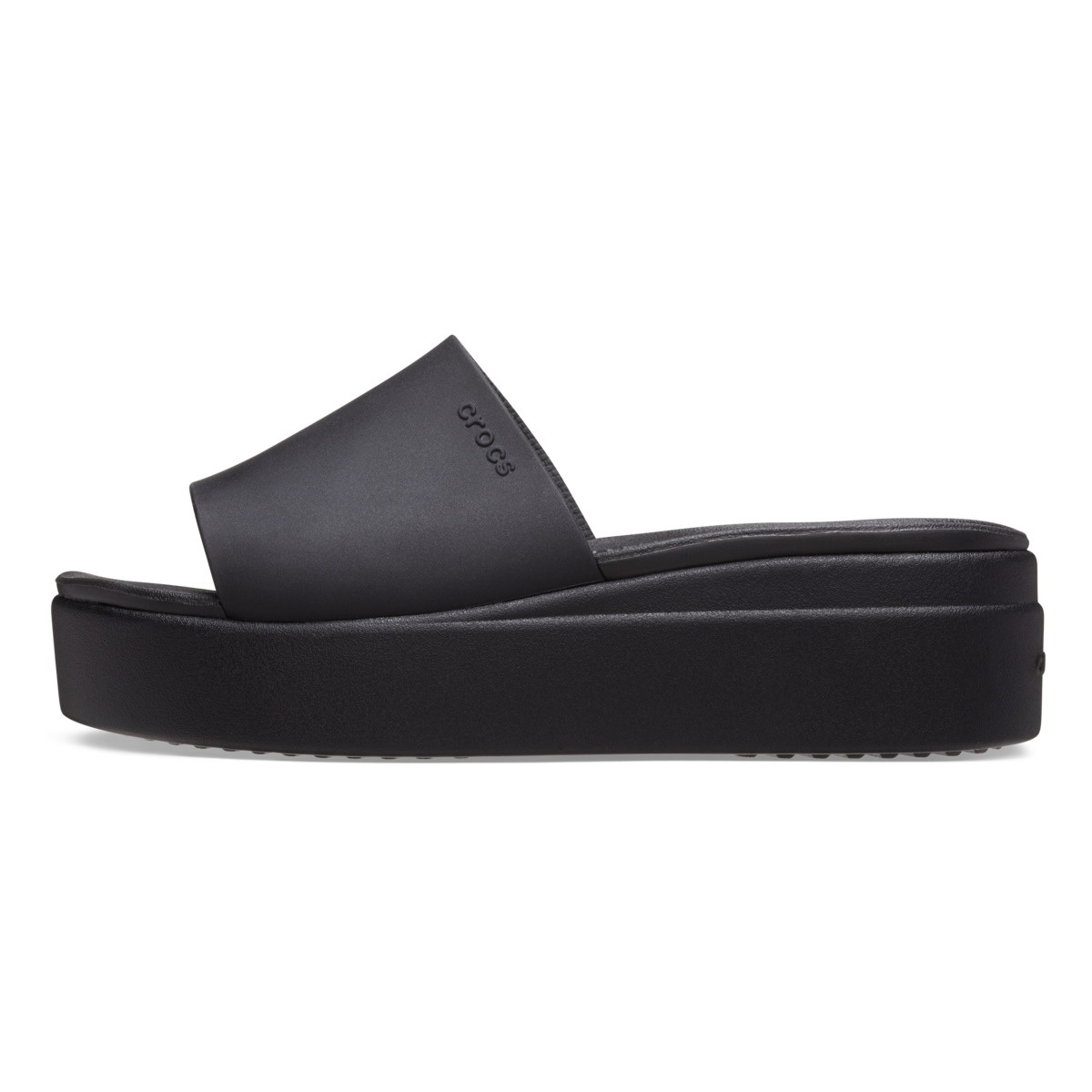 Papuci Crocs Brooklyn Slide Negru - Black - poza 3