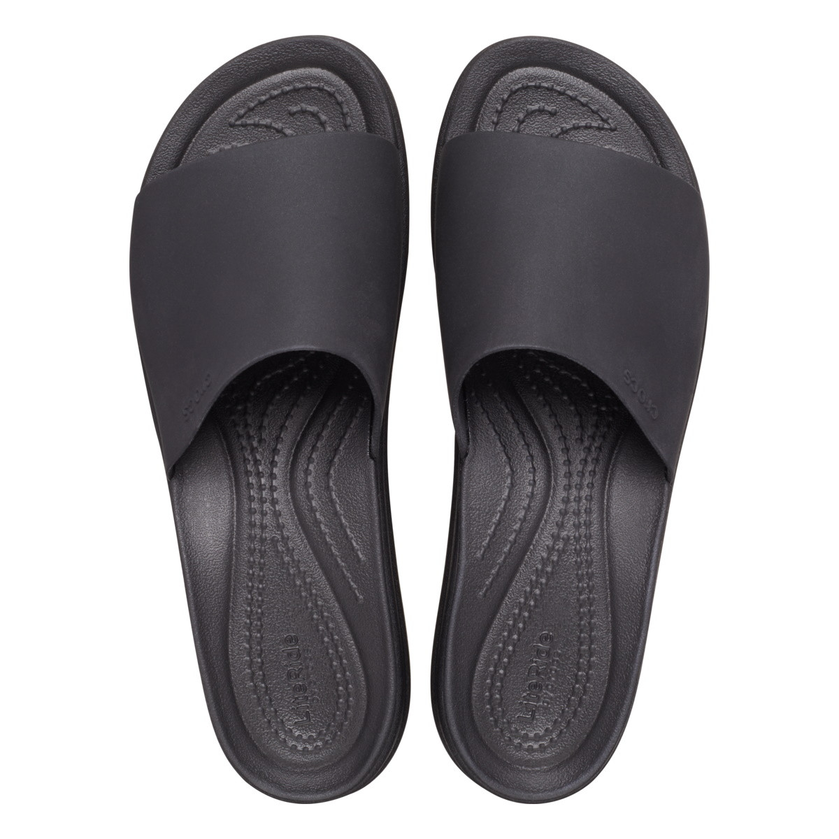 Papuci Crocs Brooklyn Slide Negru - Black - poza 5