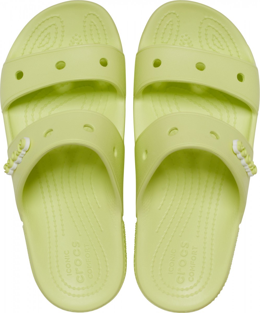 Papuci Crocs Classic Crocs Sandal Galben - Lime Zest - poza 3