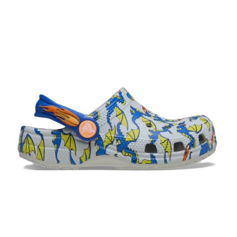 Papuci Crocs Classic Dragon Graphic Clog T