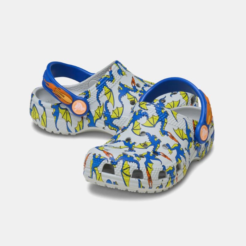 Papuci Crocs Classic Dragon Graphic Clog T - poza 2