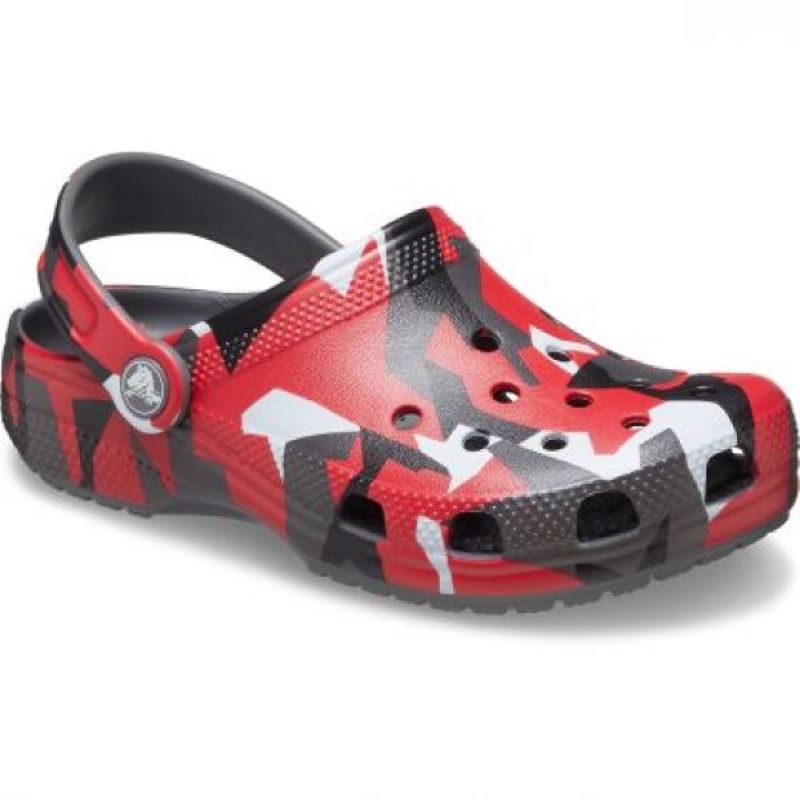 Papuci Crocs Classic Geo Camo Clog K - poza 3