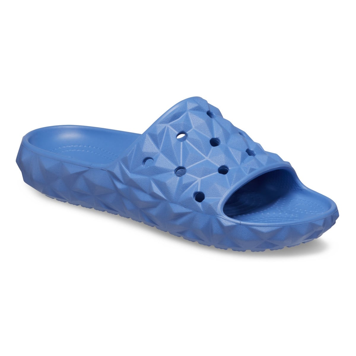 Papuci Crocs Classic Geometric Slide v2 Albastru - Elemental Blue - poza 2