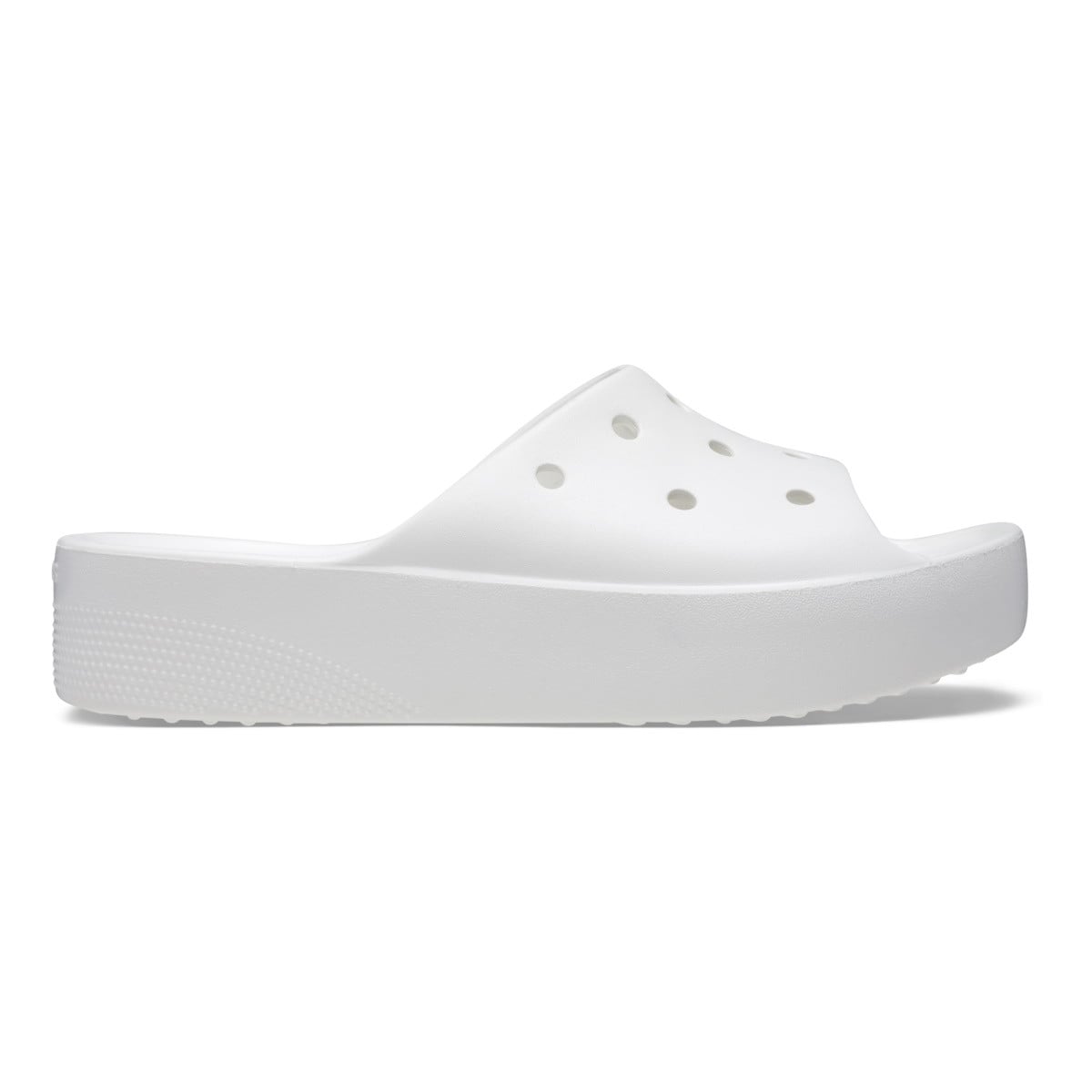 Papuci Crocs Classic Platform Slide Alb - White - poza 1