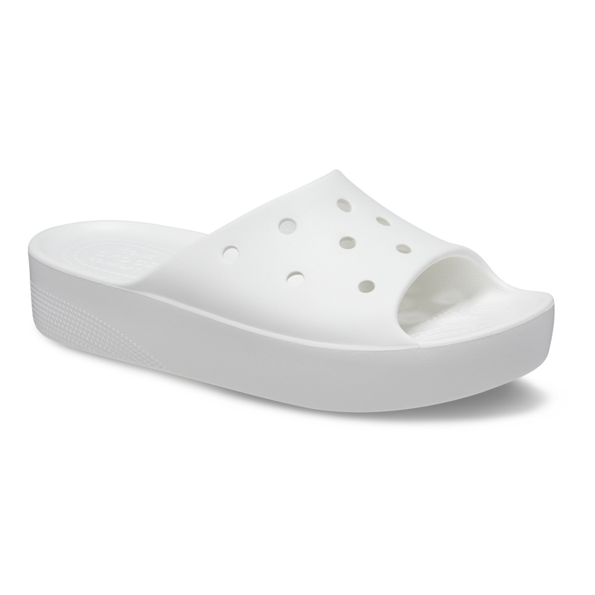 Papuci Crocs Classic Platform Slide Alb - White - poza 2
