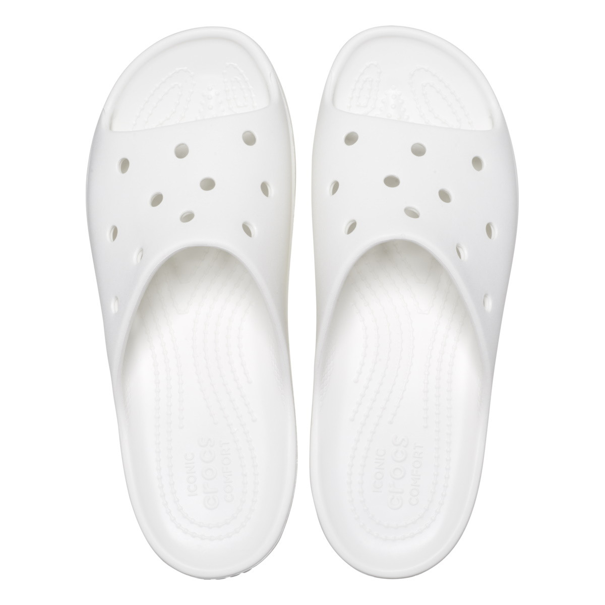 Papuci Crocs Classic Platform Slide Alb - White - poza 5