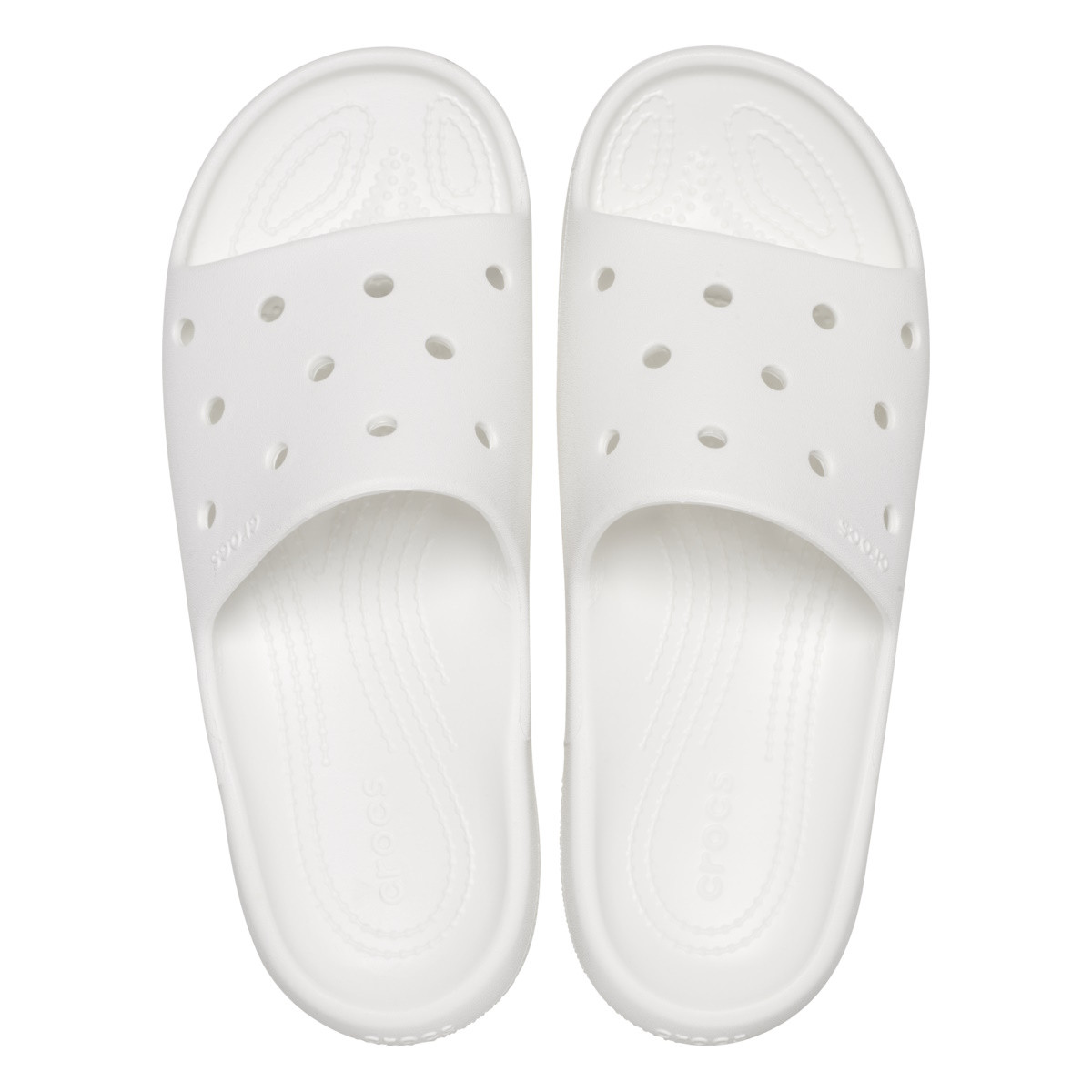 Papuci Crocs Classic Slide V2 Alb - White - poza 5