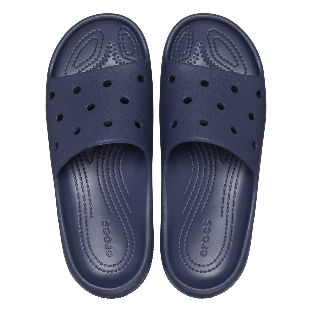 Papuci Crocs Classic Slide V2 Albastru - Navy - poza 5