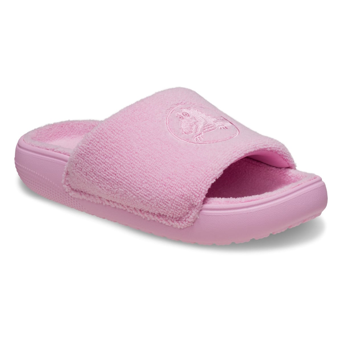 Papuci Crocs Classic Towel Slide Roz - Pink Tweed - poza 1