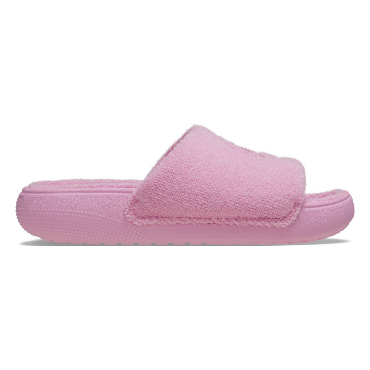 Papuci Crocs Classic Towel Slide Roz - Pink Tweed - poza 2