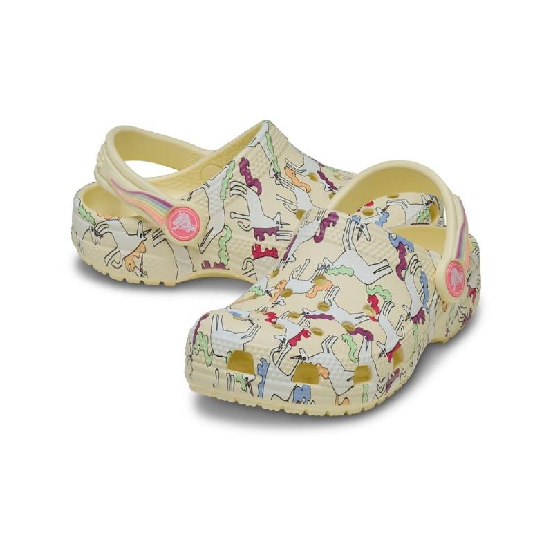 Papuci Crocs Classic Unicorn Graphic Clog T - poza 2
