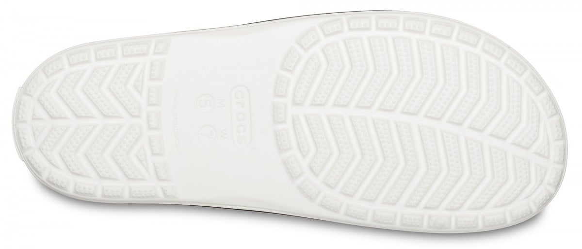 Papuci Crocs Crocband III Slide Alb - White/Black - poza 4