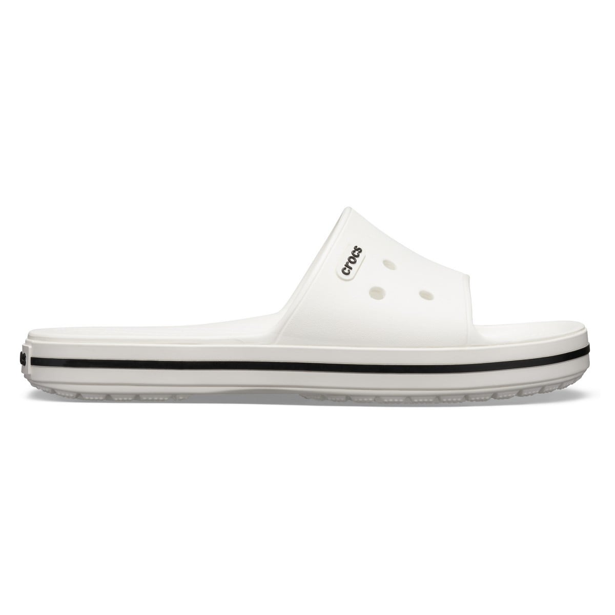 Papuci Crocs Crocband III Slide Alb - White/Black - poza 1