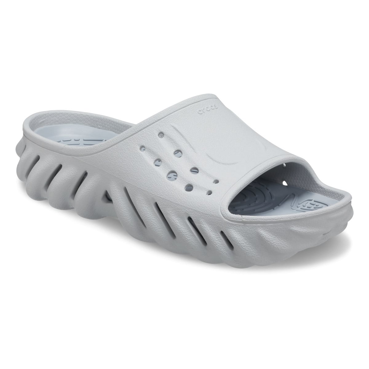 Papuci Crocs Echo Slide Gri - Atmosphere - poza 2