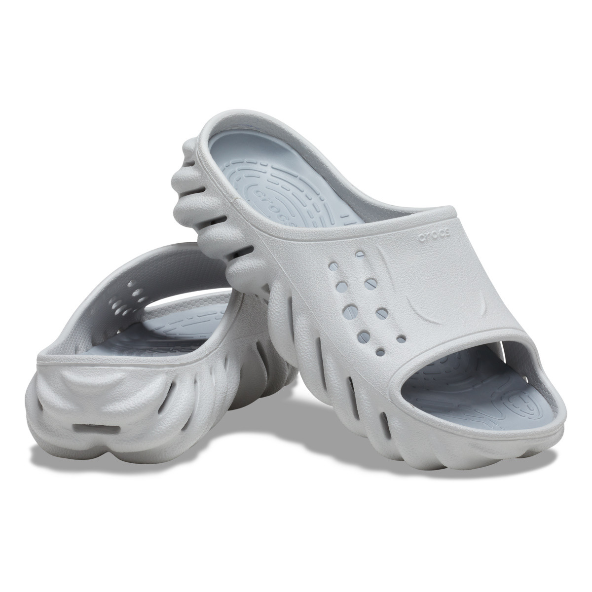 Papuci Crocs Echo Slide Gri - Atmosphere - poza 4