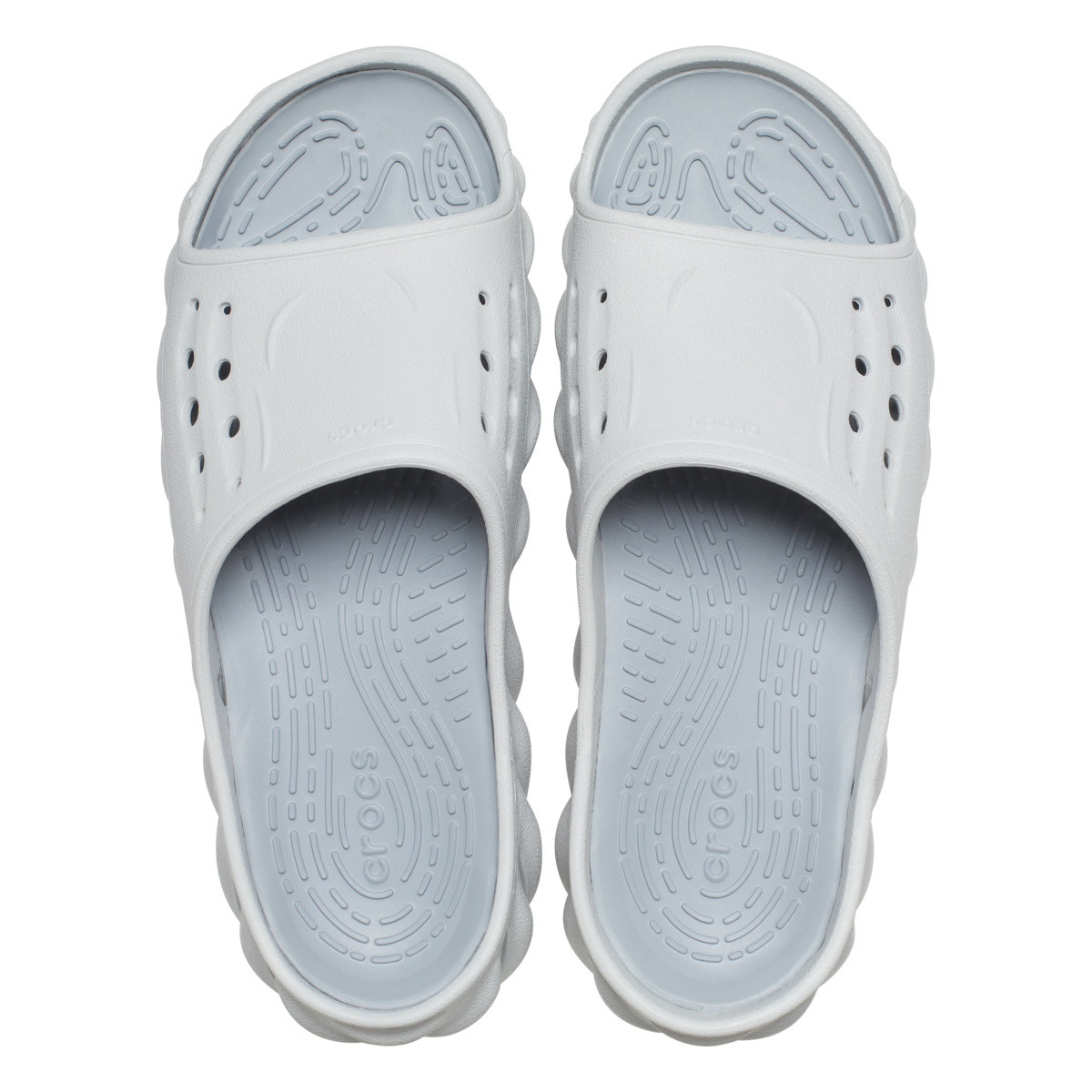 Papuci Crocs Echo Slide Gri - Atmosphere - poza 5