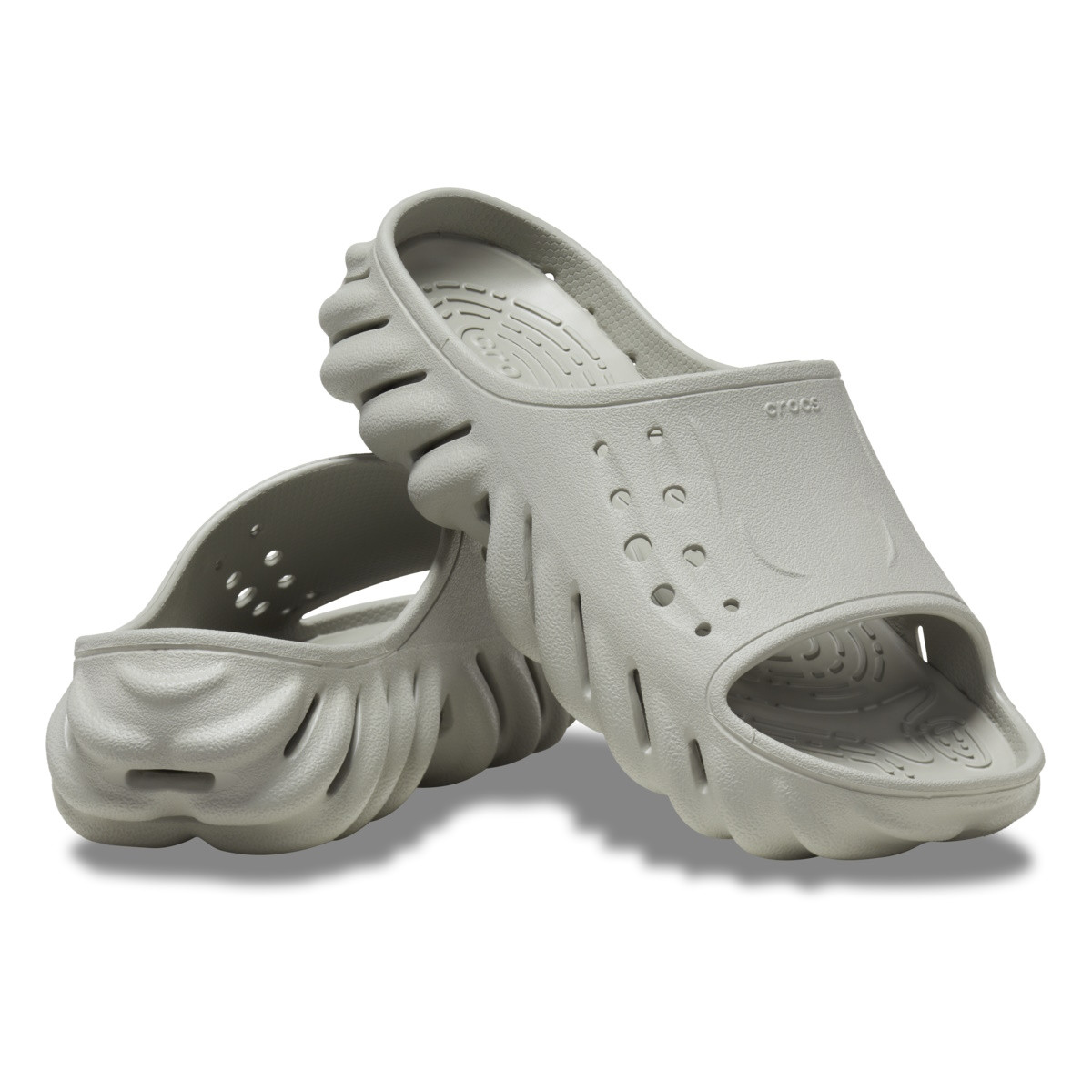 Papuci Crocs Echo Slide Gri - Elephant - poza 4