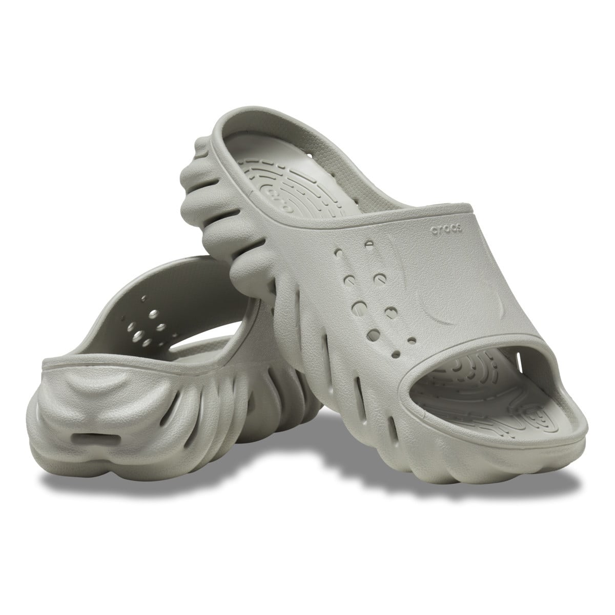 Papuci Crocs Echo Slide Gri - Elephant - poza 4