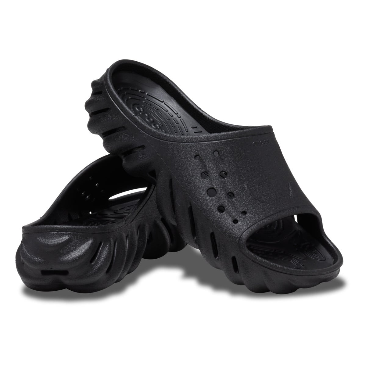 Papuci Crocs Echo Slide Negru - Black - poza 4
