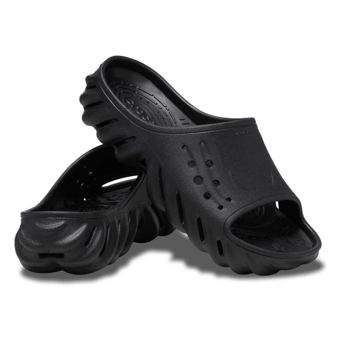Papuci Crocs Echo Slide Negru - Black - poza 4