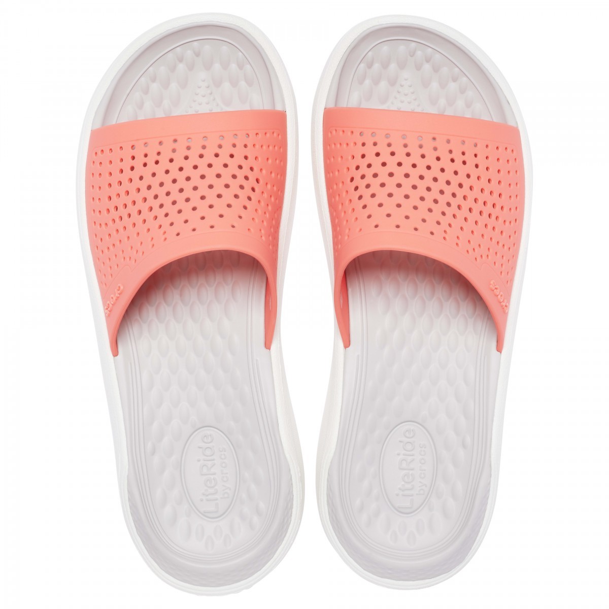 Papuci Crocs LiteRide Slide Roz - Fresco - poza 3