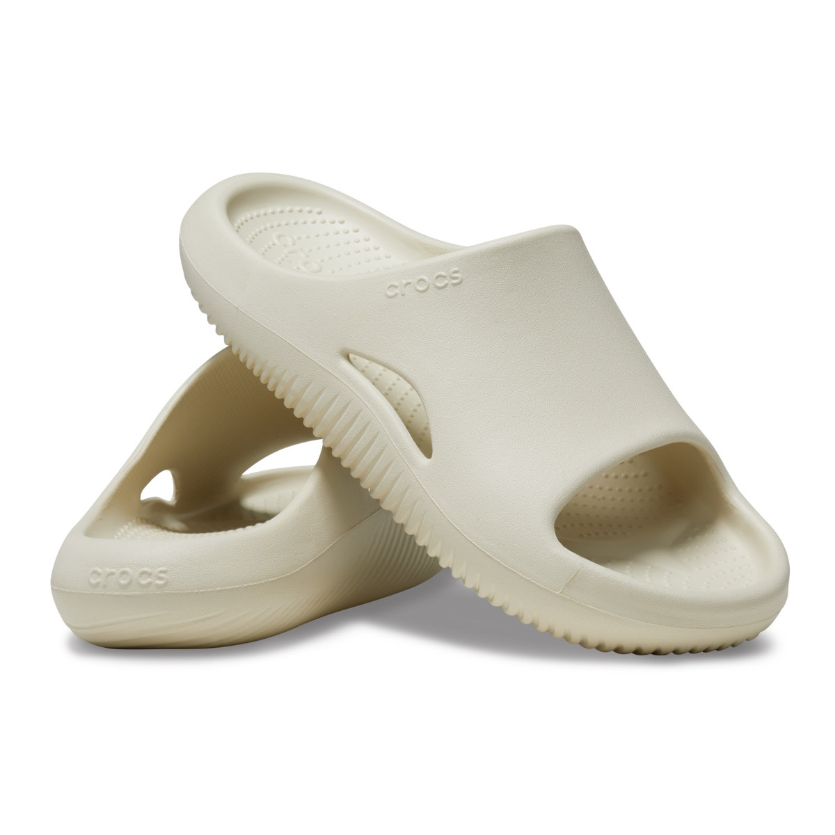 Papuci Crocs Mellow Slide Bej - Bone - poza 4