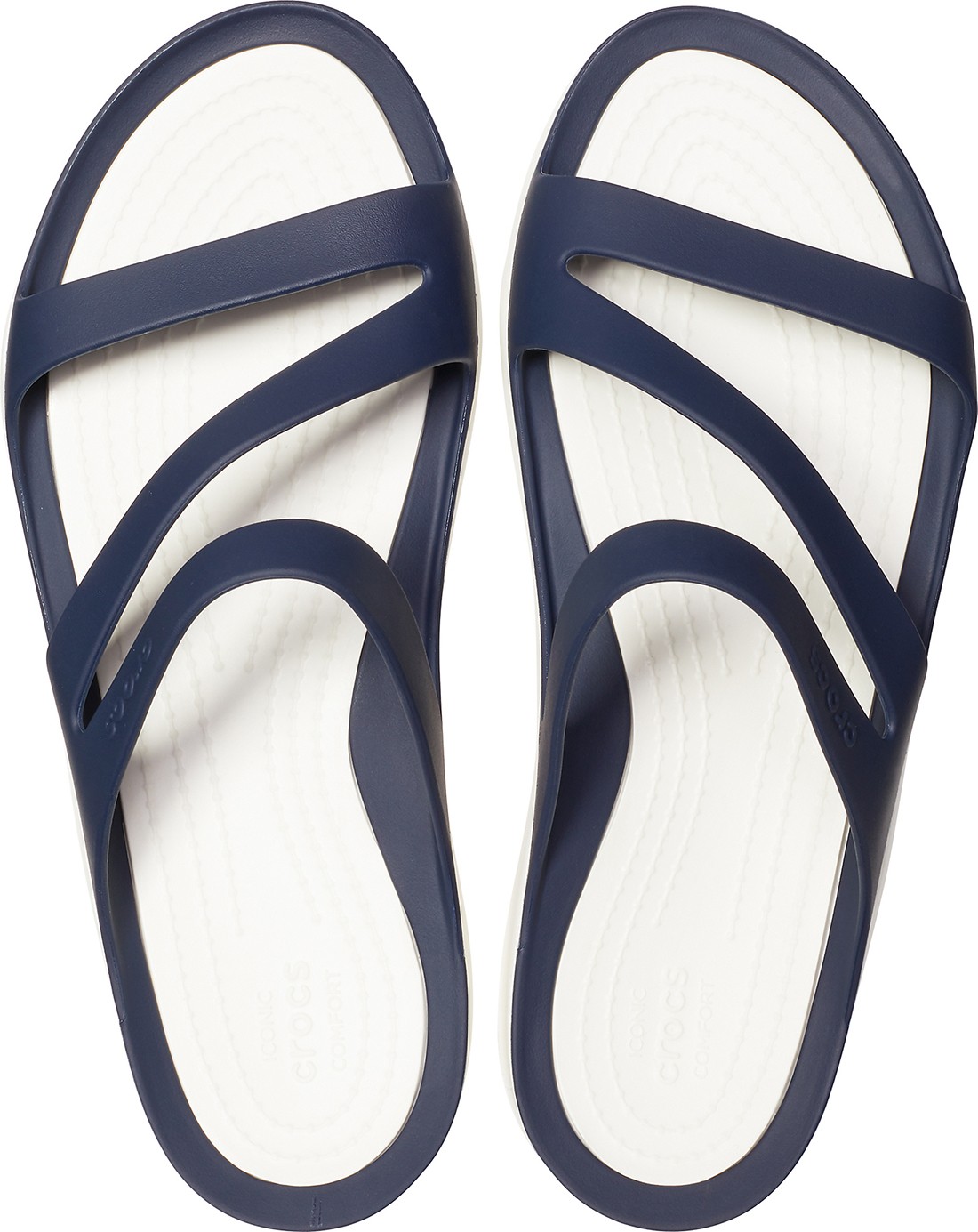Papuci Crocs Swiftwater Sandal W Albastru - Navy/White - poza 2
