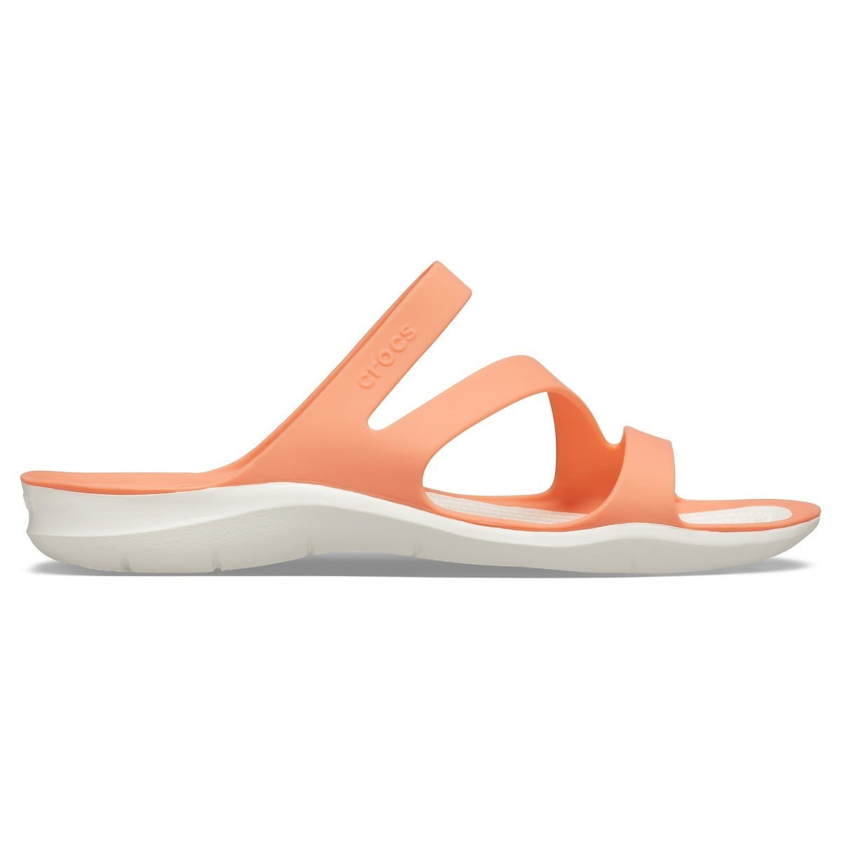 Papuci Crocs Swiftwater Sandal W Portocaliu - Grapefruit/White - poza 1