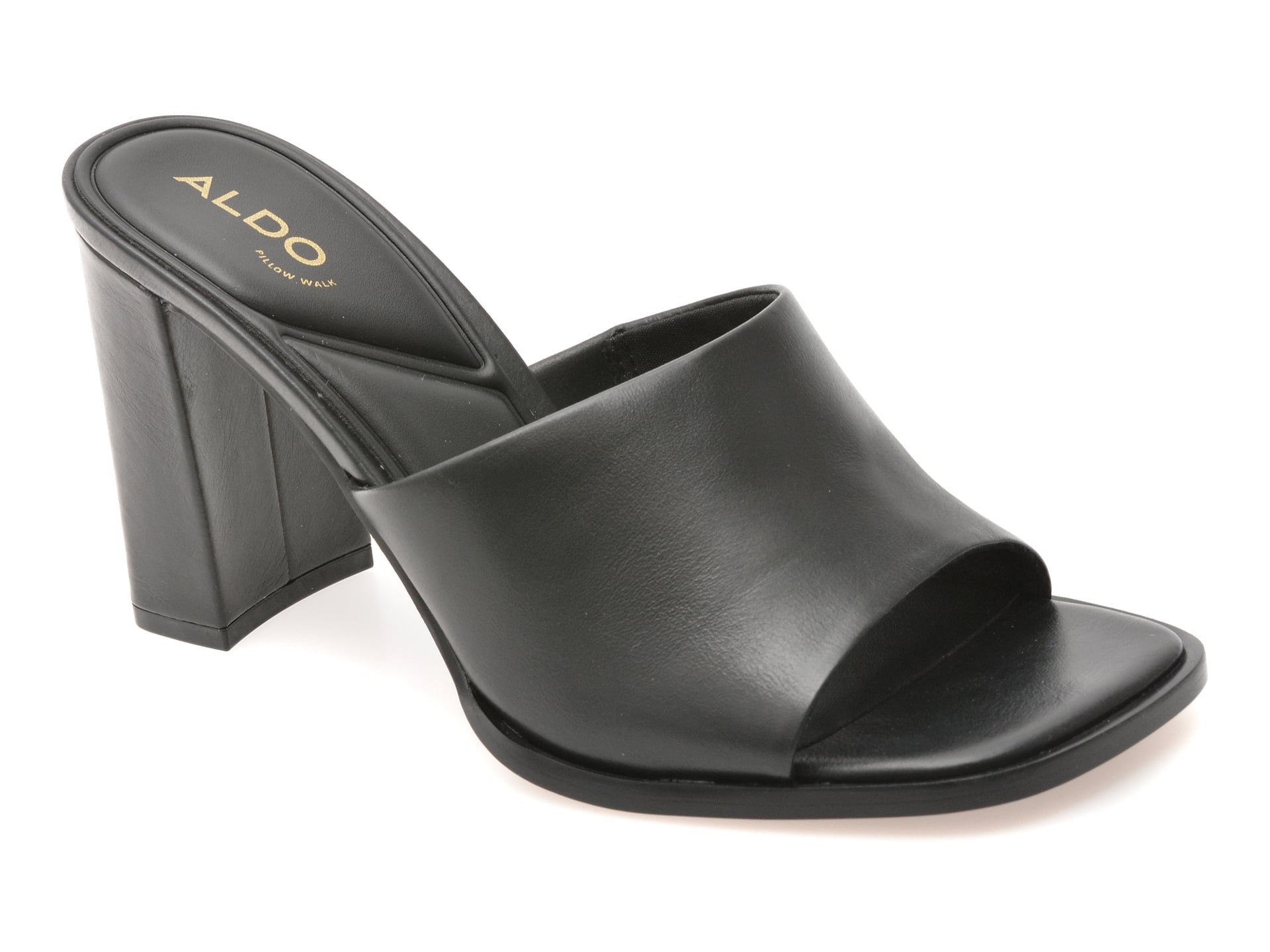 Papuci eleganti ALDO negri, RE-SOPHIA 001, din piele naturala