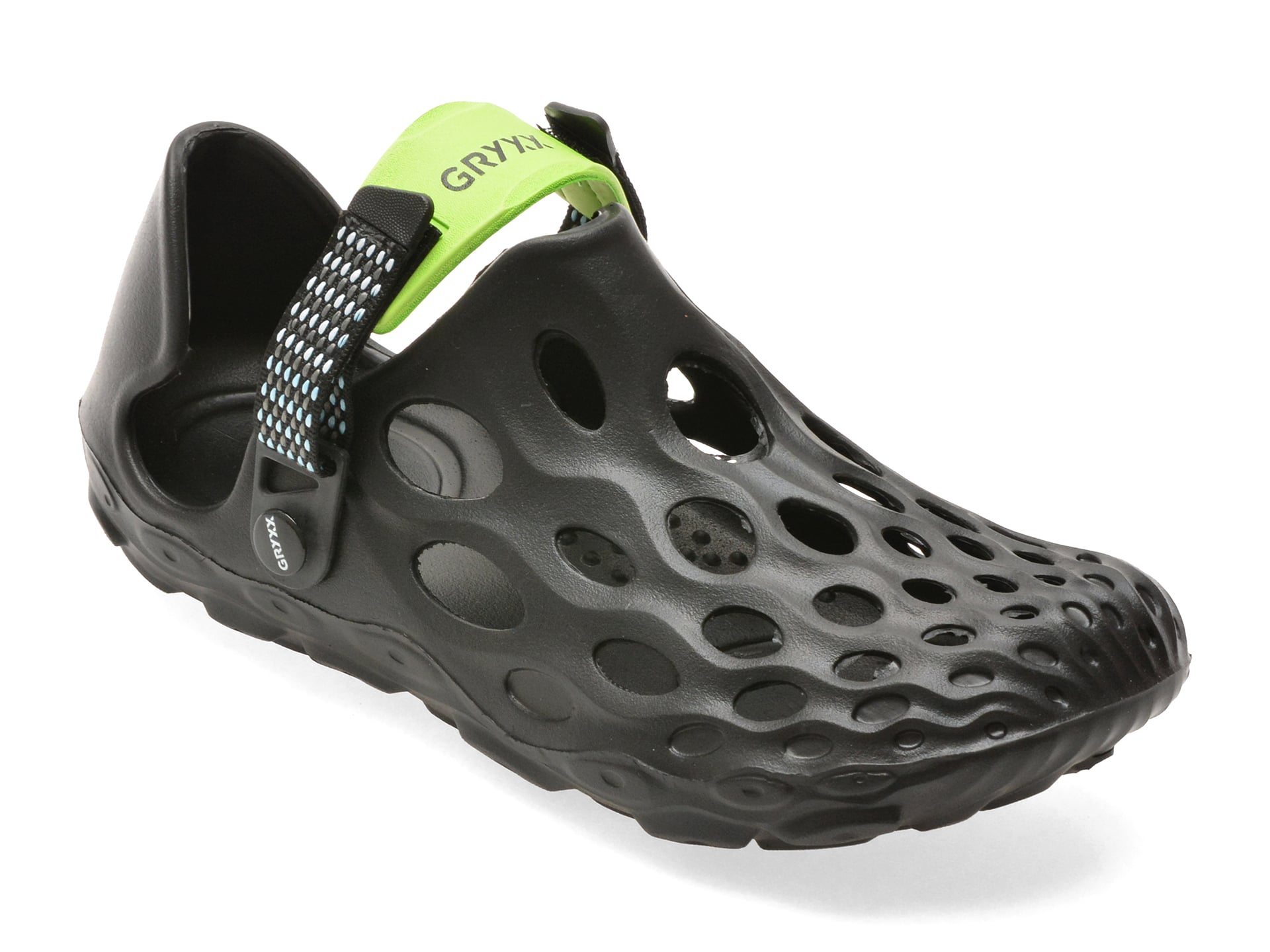 Papuci GRYXX negri, 868M, din pvc