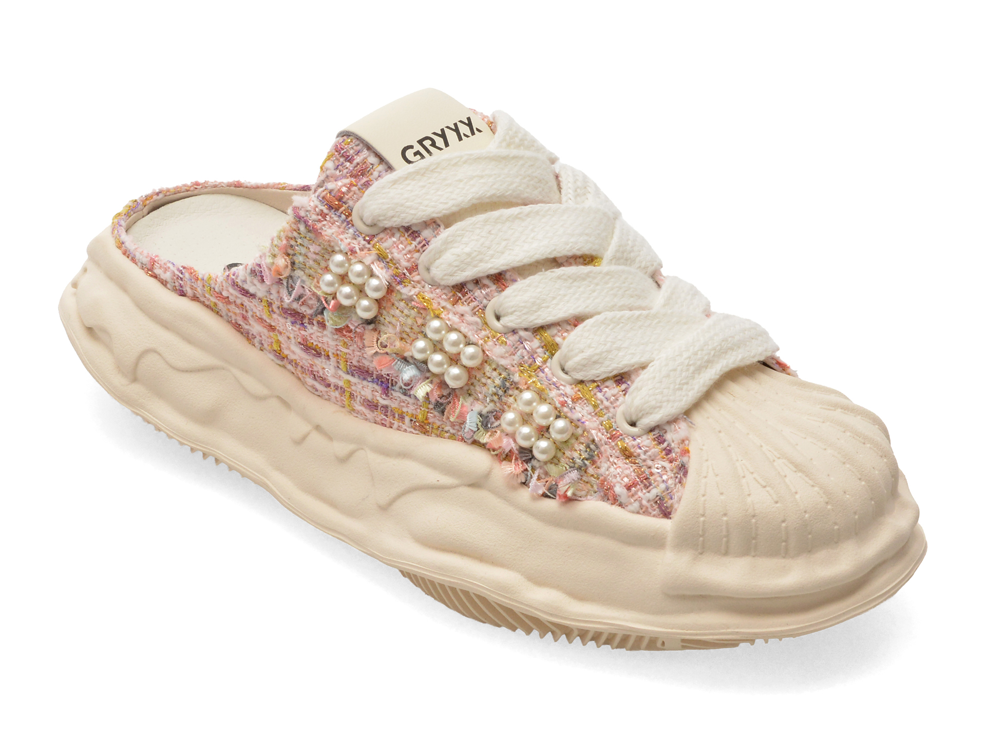 Papuci GRYXX roz, H8015, din material textil