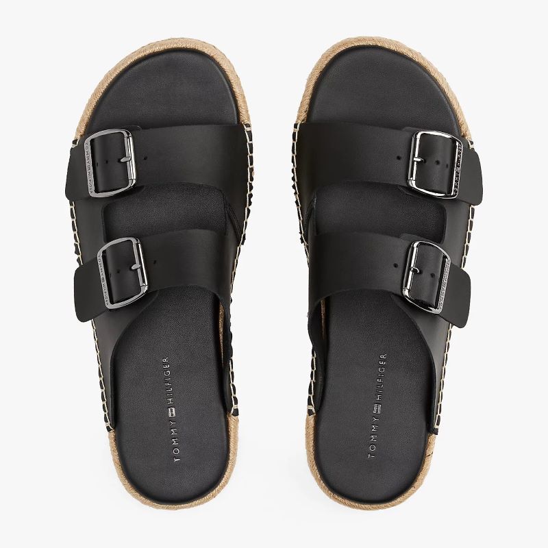 Papuci Tommy Hilfiger FLEX JUTTE HILFIGER LTHSANDAL - poza 3