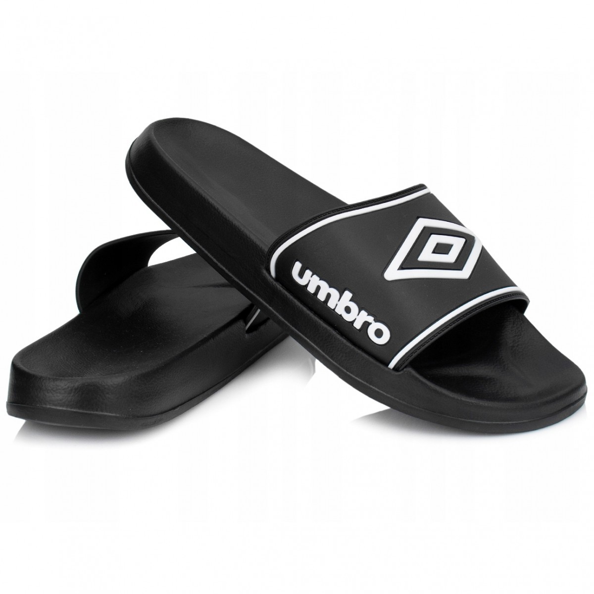 Papuci Umbro Olar Negru - Black/White - poza 3